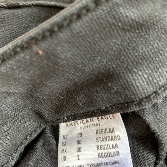 American eagle black ripped skinny jeans - Picture 3 of 4